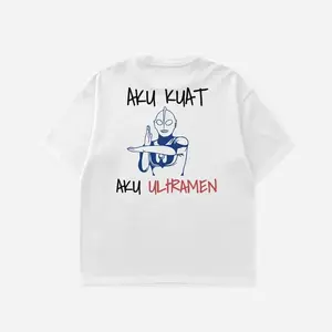【100% Katun】Kaos t-shirt putih pria reguler fit- boxy comfyuntuk kegiatan sehari-hari