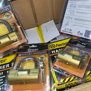 Gembok Baja Pintu Pagar Kuningan Anti Karat Anti Korosi 40mm 50mm 60mm 70mm Sistem Kunci Ganda