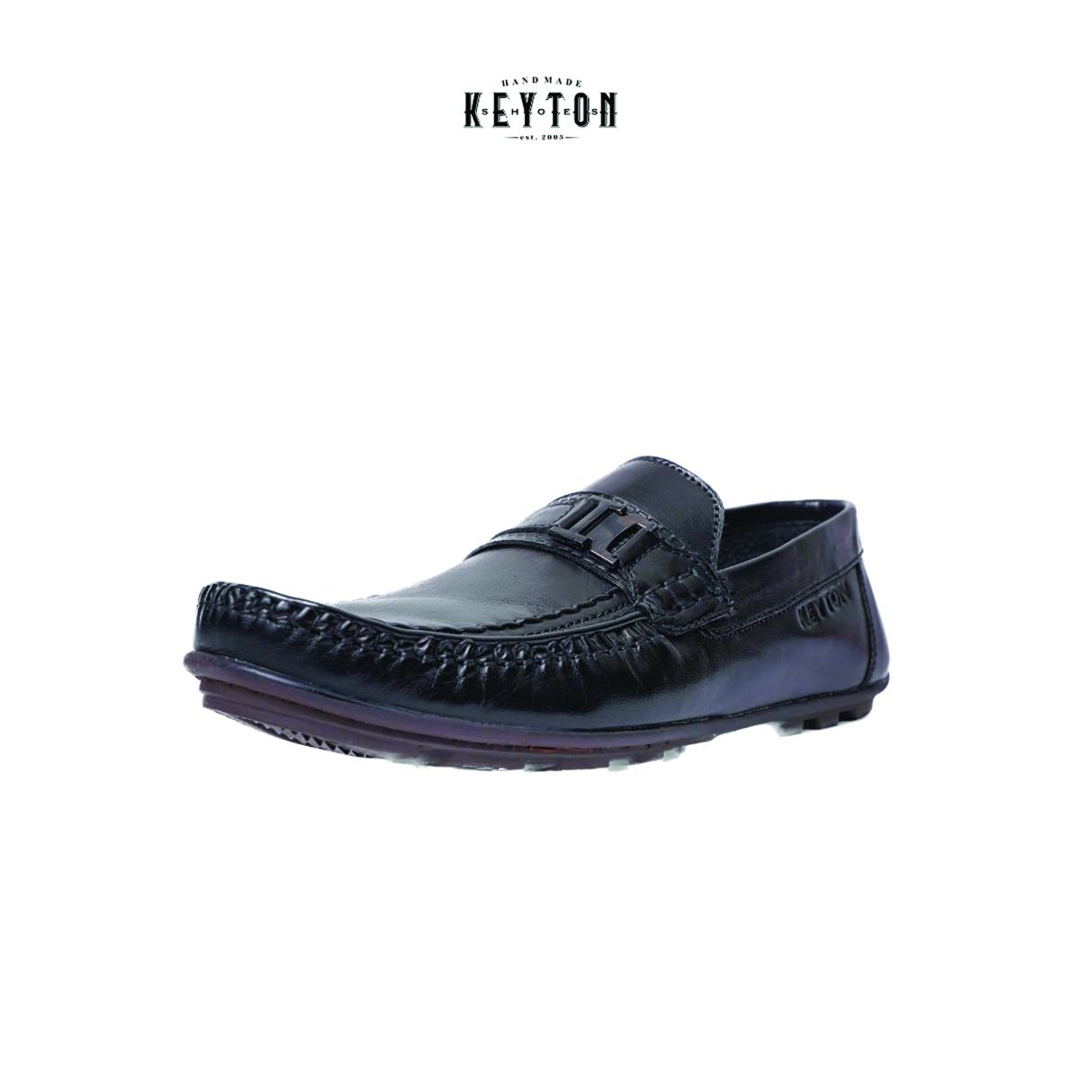 Keyton Leather PARMA BLACK Sepatu Formal Pria Kulit Asli