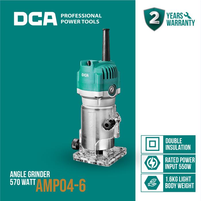 Gambar DCA Trimmer / Mesin Profil Kayu 1 Tangan 550Watt AMP04-6 dari DCA OFFICIAL STORE Kota Administrasi Jakarta Barat Tokopedia