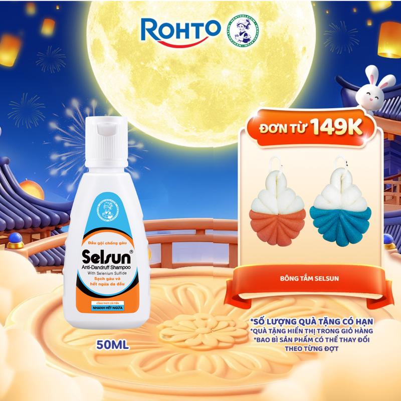 Dầu gội Selsun chống gàu, sạch gàu & hết ngứa da đầu Selsun Anti-Dandruff Shampoo 50ml
