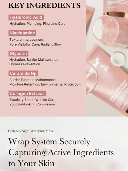 [100% ORI] READY STOK MEDICUBE COLLAGEN NIGHT WRAPPING MASK 75ML 4