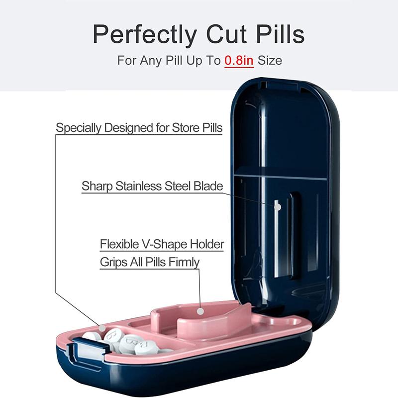 Compact Pill Cutter & Splitter - Perfectly Cut Small & Large Pills Anywhere 3