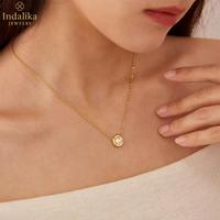 Gambar 【COD】Indalika Jewelry – KL84 Kalung Wanita Elegan Mewah, Desain Simple & Aesthetic Timeless dari INDALIKA JEWELRY Kota Tangerang Selatan 5 Tokopedia
