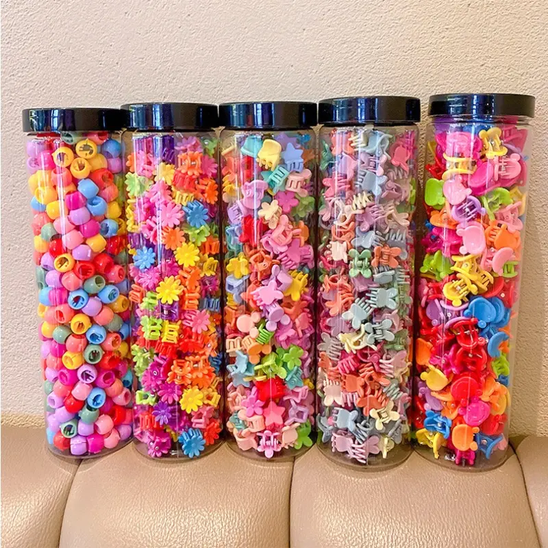 Klip Berkotak, 50-150Pcs / Set, Gaya Korea, Klip Rambut Kecil Kartun Comel, Sesuai untuk Kanak-kanak Perempuan, Klip Rebut Kecil untuk Rambut Patah, Klip Poni Bayi, Pin Rambut, Aksesori Rambut, untuk Kanak-kanak