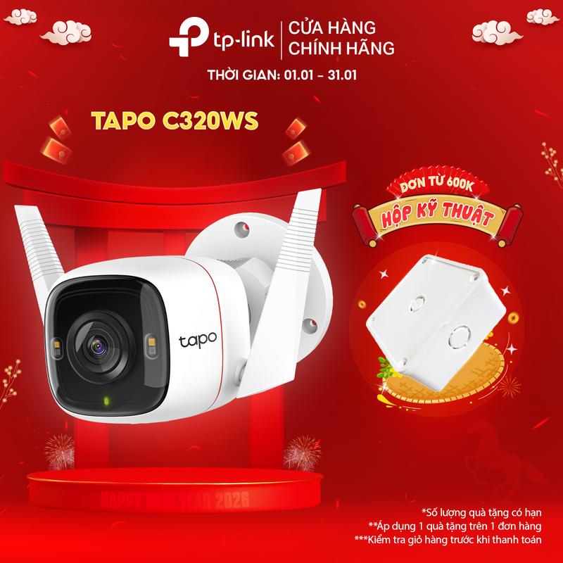 Camera IP Wifi TP-Link Tapo C310 C320WS Độ Phân Giải 2K Camera An Ninh Ngoài Trời