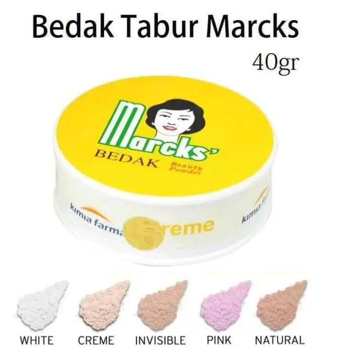 marcks beauty powder/bedak marcks tabur-40gr Kosmetik Wajah Extract Smoothing 1