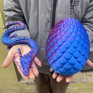 ドラゴンと卵セット、クリエイティブなドラゴンと卵のオーナメント1セット、リビングルームやオフィスのキャビネット、デスクトップの装飾、ホリデーギフト用ホームデコレーション
