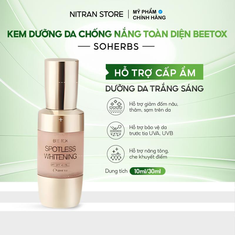  Kem Dưỡng Da Chống Nắng Toàn Diện Beetox 10ml 30ml Hỗ Trợ Dưỡng Trắng Da Skincare Dưỡng Ẩm Da Chăm Sóc Da Làm Đẹp Da Chăm Da Đón Tết 