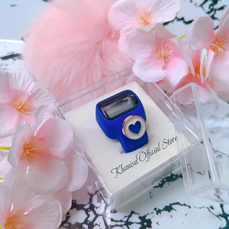 Tasbih digital Led mini cincin tasbih hias tombol tasbih cantik souvenir haji umroh muslim 6