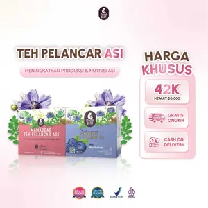 MamaBear Teh Pelancar ASI Isi 20 Sachet - ASI Booster Halal BPOM