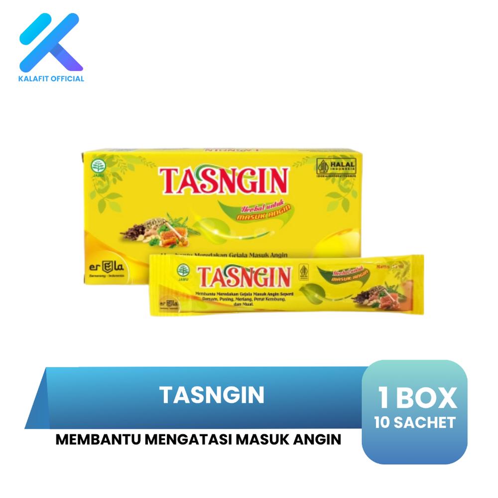 Tasngin Obat Masuk Angin Herbal pereda masuk angin dan Perut Kembung box isi 10 stickpack