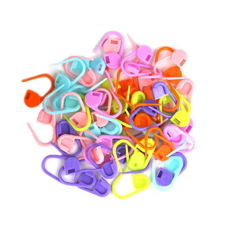 màu hỗn hợp 100pcs khóa công cụ đan dấu khâu crochet con đinh đánh dấu khóa