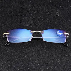 Kacamata Baca Korea Frameless Anti Blue Light Reading Plus 1