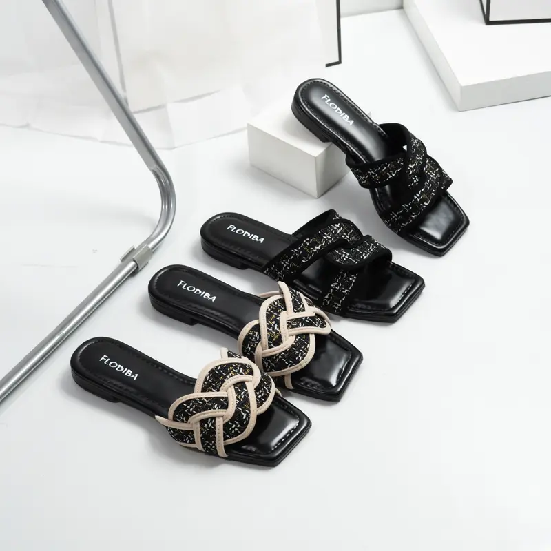 FLODIBA sandal wanita - sandal flat wanita stylis 0