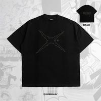 Gambar KREMLIN T-Shirt Oversized Fit Black - Anime xpremiental - Wanted - S dari Kremlin Clothing Kota Bandung 1 Tokopedia