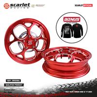 Gambar SCARLET RACING Velg Pelk Pelek Rim Aloy Motorcycle Vespa FORGED 9304 R 12 x 300 Baut Disc - Black dari scarletracingindonesia Kota Administrasi Jakarta Utara 4 Tokopedia