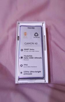 Product Review of [FlashSnap] TECNO CAMON 40 - 8+8GB*/256GB, 50MP Sony + 8MP Ultra Wide Camera, 32MP Front Camera, 120Hz AMOLED, IP66, 5200mAh+45W, Garansi 12+1 Bulan from E**H 0