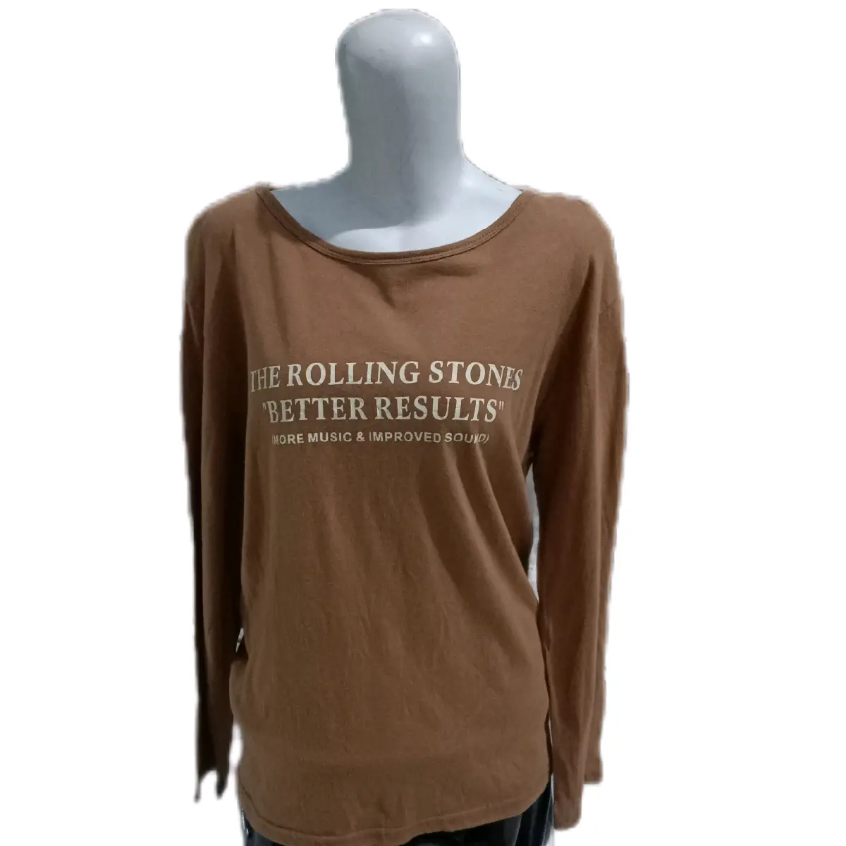 Manset Hijab Brown Tulisan Lengan panjang premium