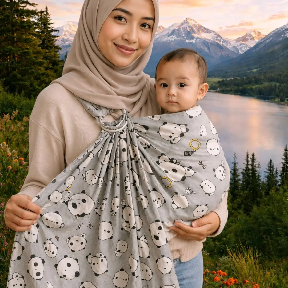 ring Sling gendongan baby premium motip krakter