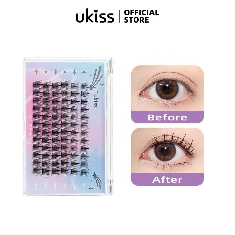  UKISS Lông Mi Giả Kết Hợp 3 Cụm Nhẹ Mỏng Xoăn Áp Dụng Dễ Dàng Và Nhanh Chóng 10Mm 12Mm 13Mm 6 Hàng 72 Kết Hợp Mỹ Phẩm Trang Điểm Nữ 