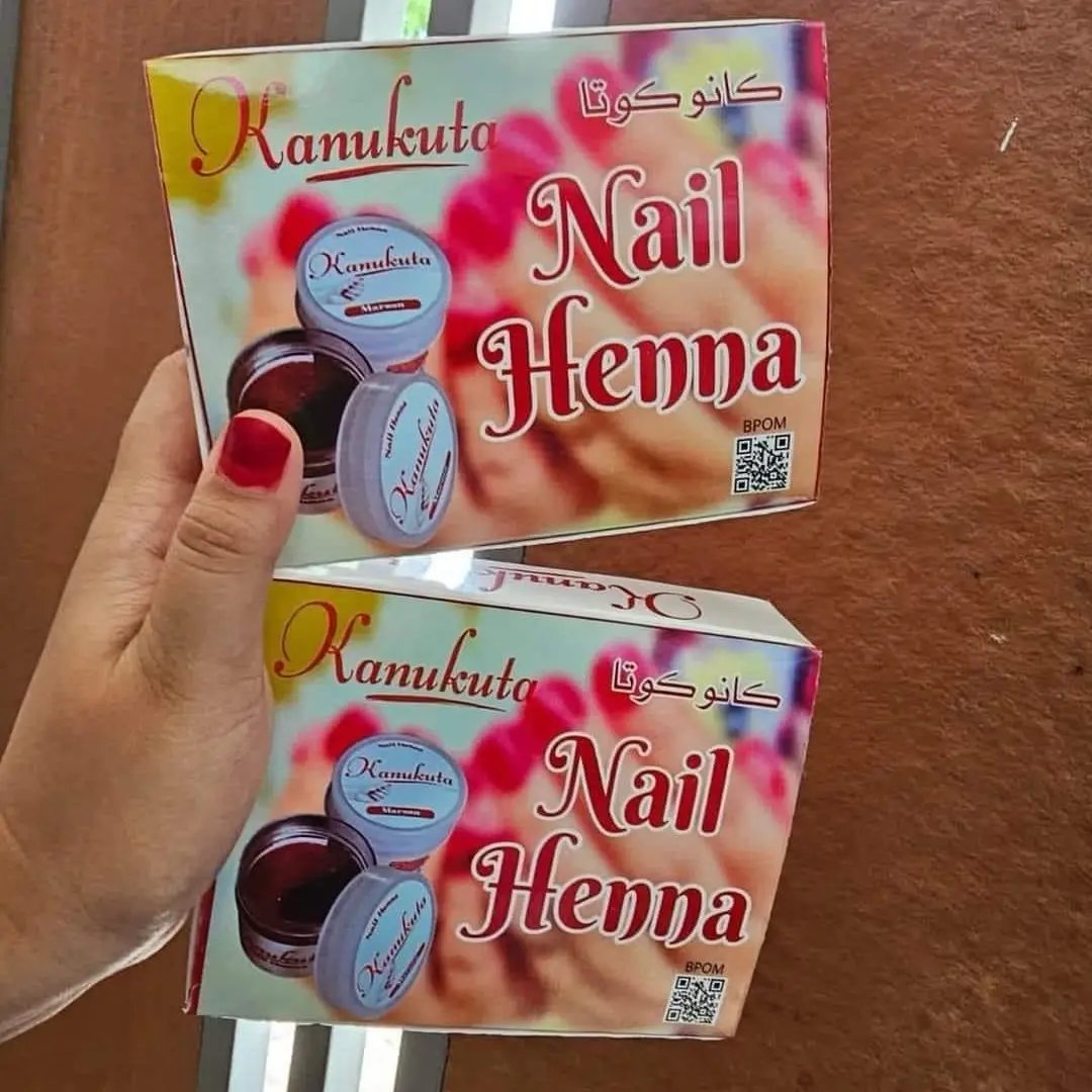 KANUKUTA  DAN HENNATA NAIL HENNA (selusin isi 12pcs) Art
