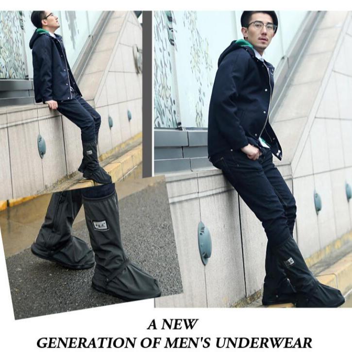 Cover Sepatu Jas Hujan Pelindung Sepatu dari Basah dan Becek Waterproof Karet 3