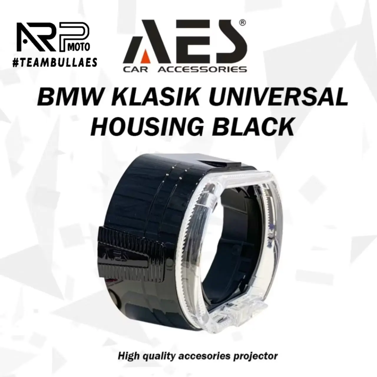 SHROUD BILED HYBRID BLACK HOUSING UNIVERSAL PNP FOR 2.5 INC & 3 INCH AES Motorcyle