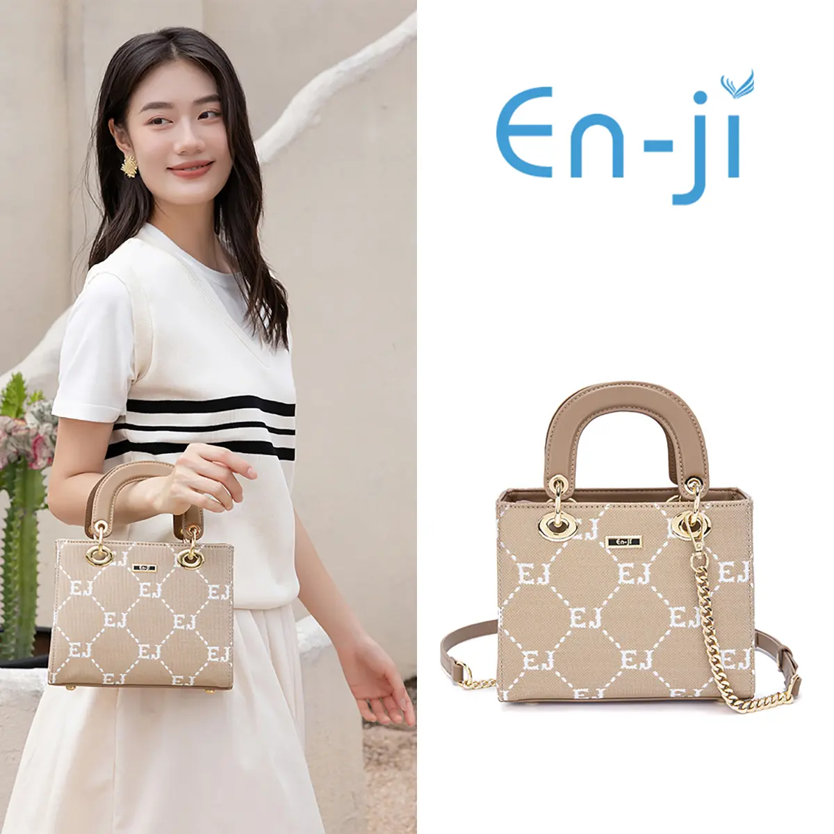 En-ji Geomi Handbag Wanita