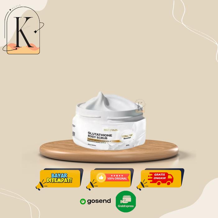 skinflair glutathione body scrub Skinflair Glutathione Body Scrub Tone Up Booster 250gr Mencerahkan Kulit main image 0