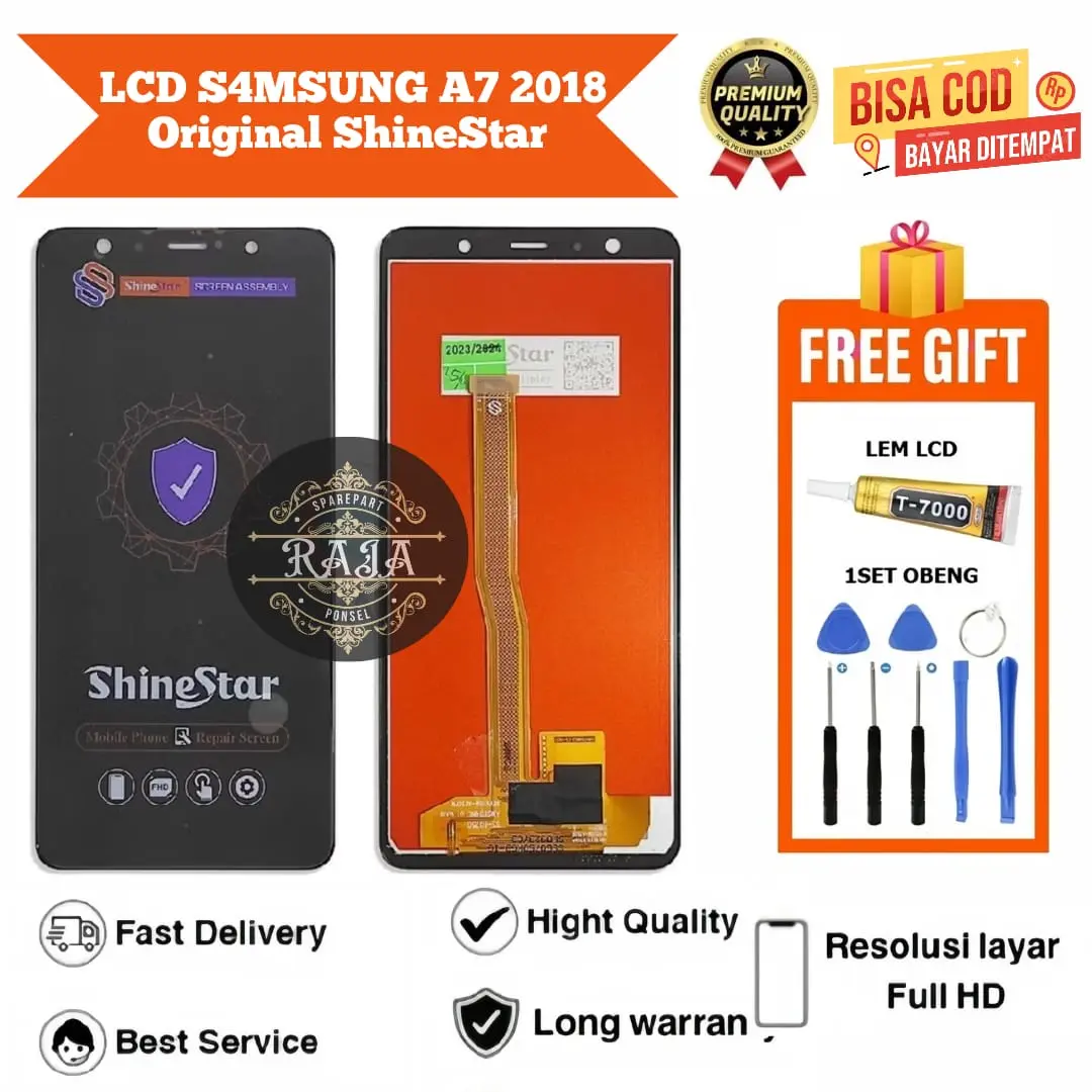 LCD   S4M A7 2018 ORIGINAL SHINE STAR FULL SET OBENG DAN LEM / LCD  S4M A7 2018  FULL SET OBENG + LEM ORIGINAL SHINESTAR