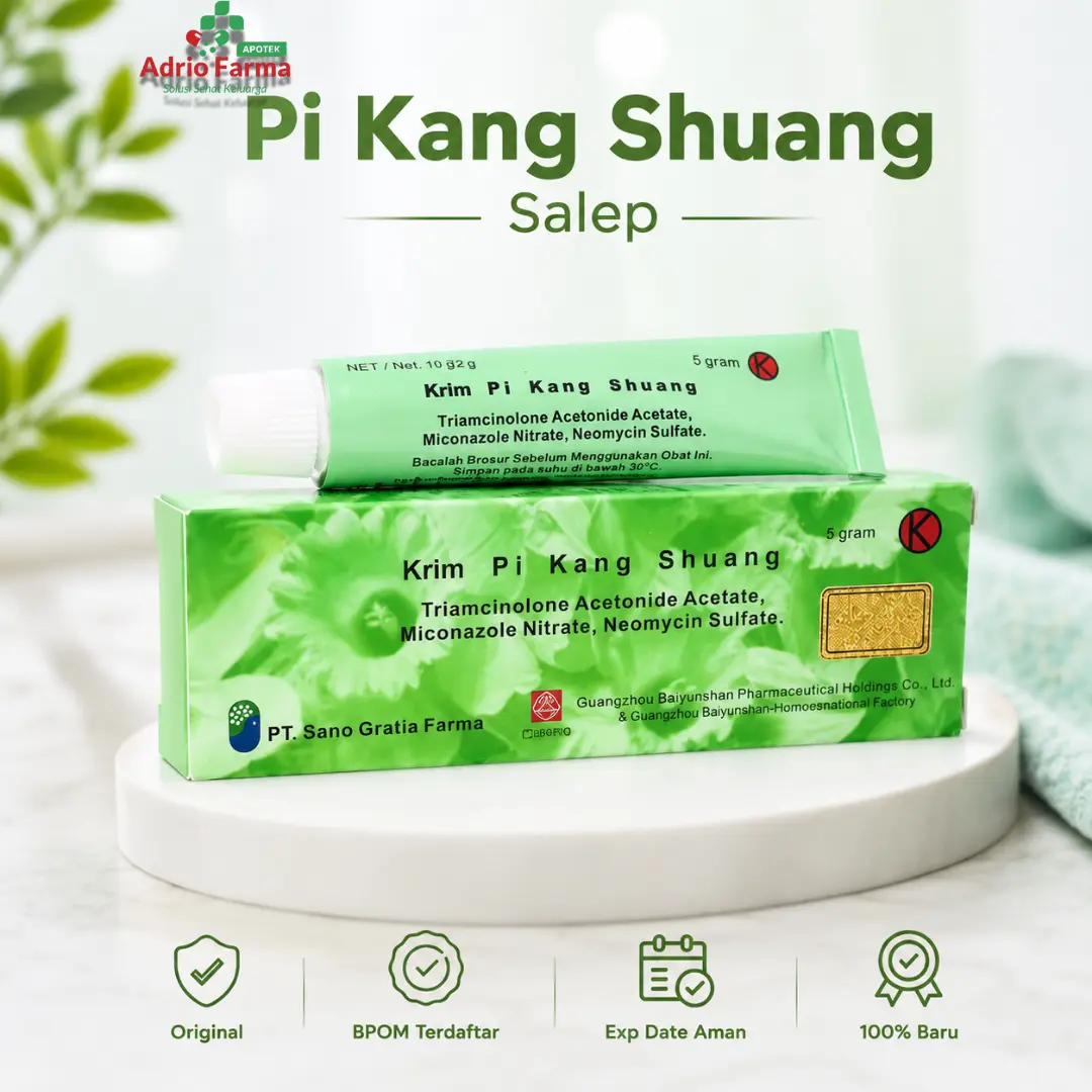 Salep Gatal Herbal Pi Kang Shuang `5Gram - Mengatasi Gatal, Alergi, dan Kulit Berjamur