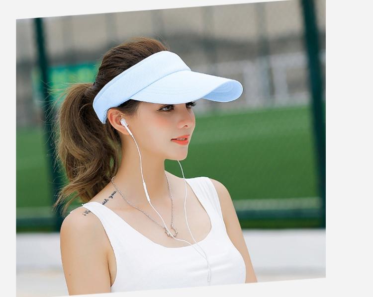 Product Introduction of Sun Hat Women Baseball Cap Summer White Sun-Proof Caps Empty Top Visors Seaside Outdoor Sport Tennis Golf Hat 15