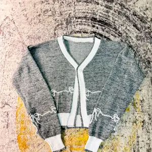 PO cardigan rajut premium lokal murah tebal panjang atasan Knitwear Outer Wanita Kardigan Kancing Crop