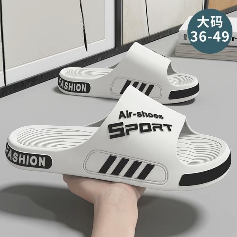 Dép Lê Nam, Đế Dày, Chống Trượt Và Chống Mài Mòn, Thích Hợp Sử Dụng Trong Nhà, Cỡ Lớn, Dép Xỏ Ngón Xu Hướng Thể Thao, Có Thể Đeo Ngoài Trời, Tăng 1 Cỡ