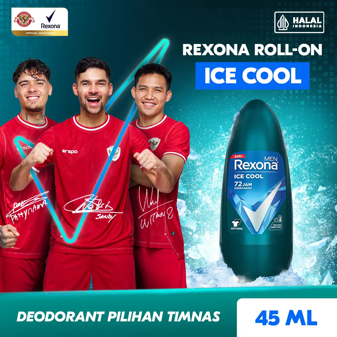 Rexona Men Anti-Perspirant Deodorant Roll On Ice Cool 45Ml