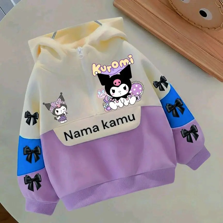 FREE NAMA ANAK Jaket Hodie Terbaru Berkarakter lucu Fashion anak jaket tebal