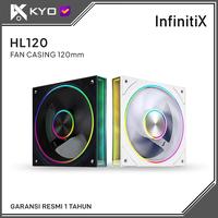 Gambar KYO InfinitiX HL120 Fan ARGB 120mm 4 pin PWM 3 pin ARGB Sync InfinitiX Fan case Black White ARGB - BLACK Forward dari KYO Indonesia_NEW Kota Administrasi Jakarta Utara 1 Tokopedia