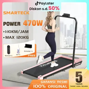 Smarteck Treadmill SMT01 Running Mat Listrik Lipat Treadmill Elektrik Alat Fitness Walking Pad Small Foldable Ultra Quiet Indoor Home Fitness Equipment