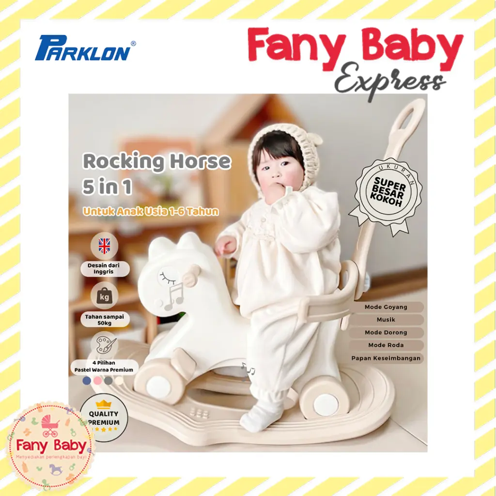 PARKLON ROCKING HORSE 5IN1 / MAINAN KUDA KUDAAN ANAK