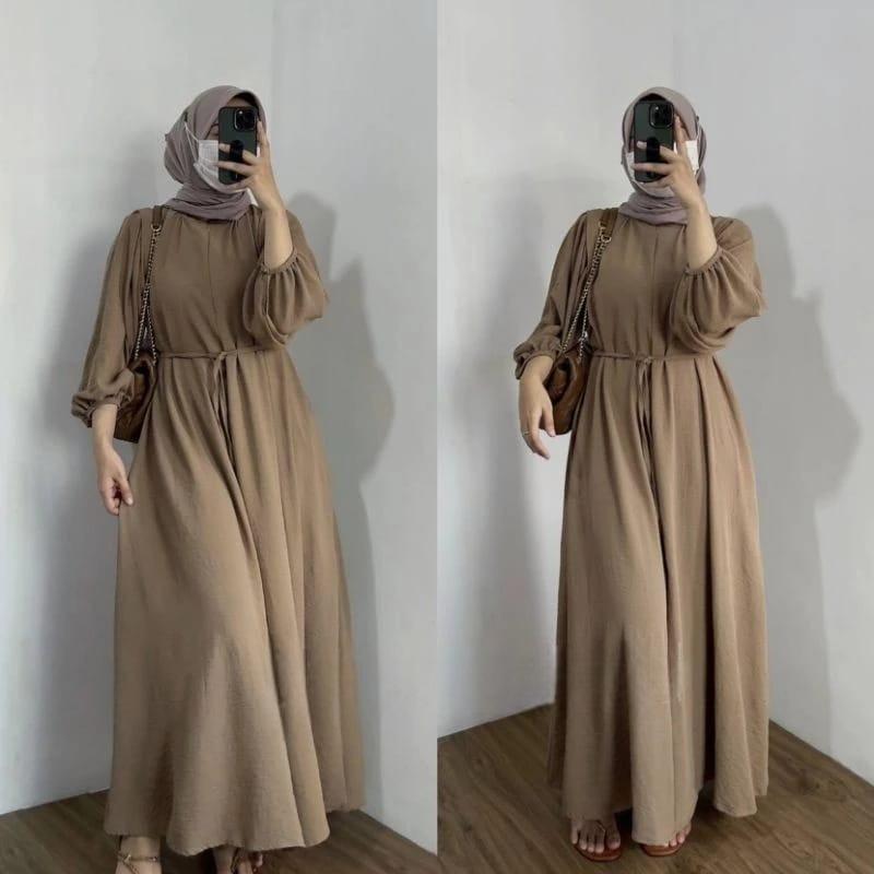 DANIRA DRESS GAMIS POLOS KATUN MICRO GAMIS BUSUI Fit Muslim 1