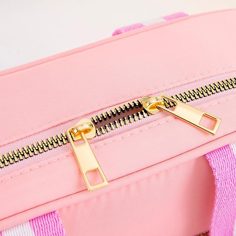 Product Introduction of Large Capacity Nylon Preppy Lunch Box Reusable Lunch Tote Bag LunchBag for Girls Cute Easy packing 14