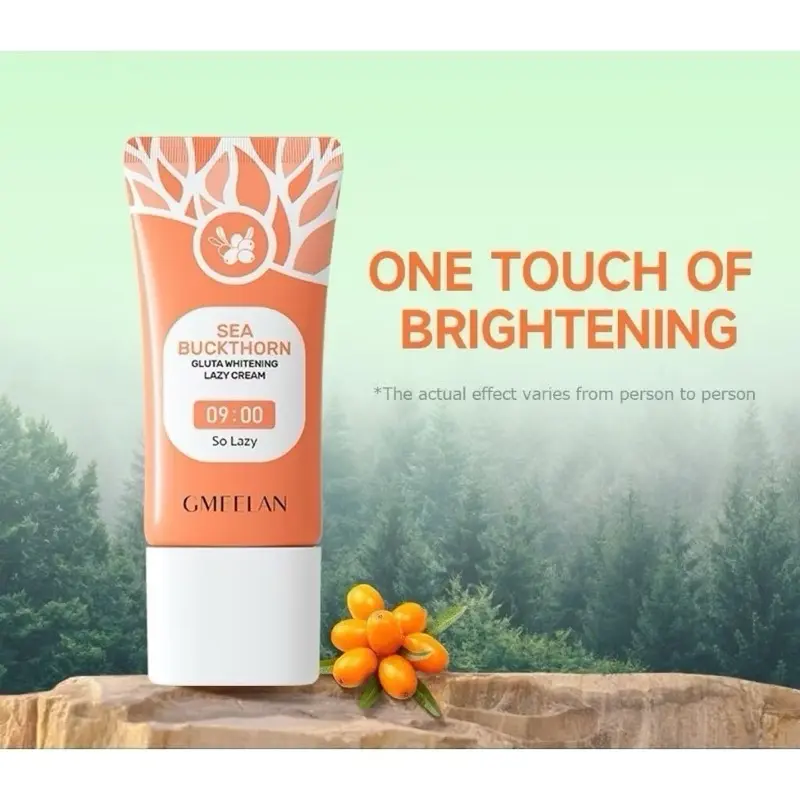 [Bpom Ori] Gmeelan Sea Buckthorn Gluta Whitening Lazy Cream Pemutih Dan Pelembab Wajah 30g Muka 0