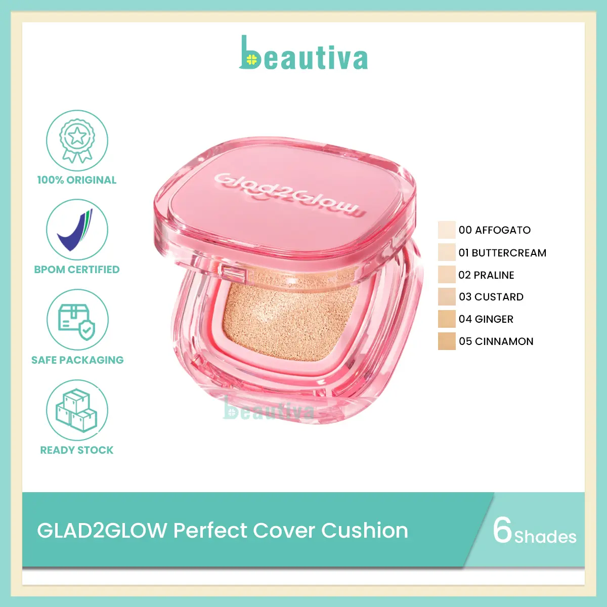 Glad2Glow Perfect Cover Cushion - Semi-Matte Finish