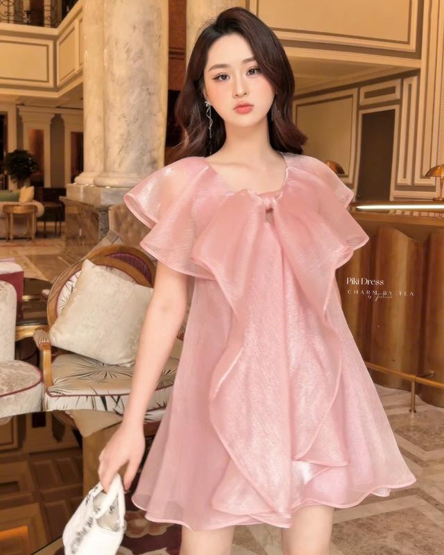 Váy PIKI thiết kế Charm By Tea cut out tinh tế cổ tròn - Women, Voan, Nữ Nữ Voan Voi Dress Voi Dress Voi Dress