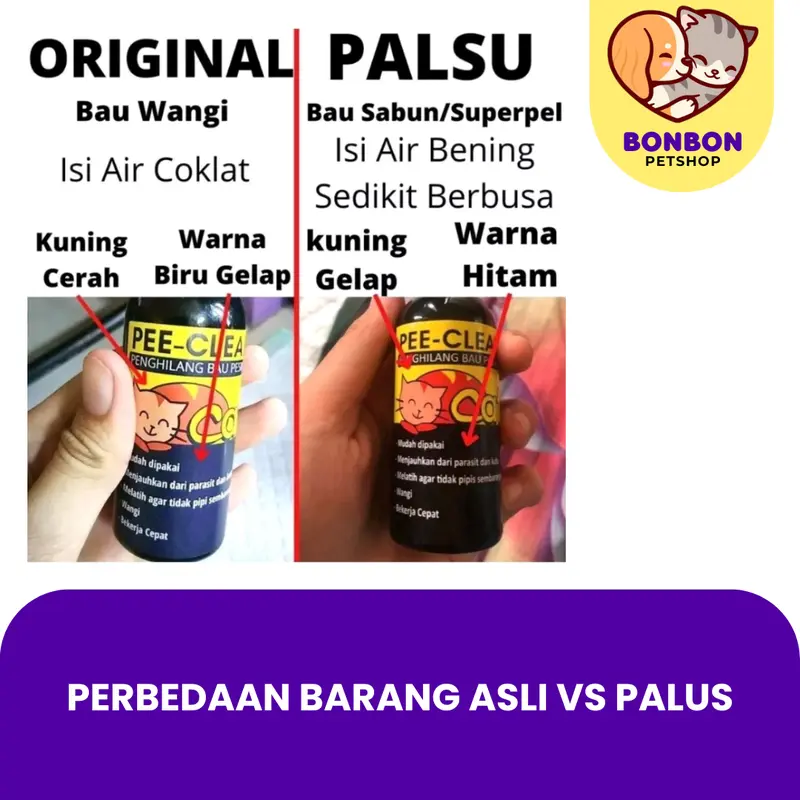 Pee Clean Penghilang Bau Pesing Pipis Urin Pup Kotoran Kucing Anjing Kelinci di Lantai Pasir Sofa Pee Cleaner Ampuh Original Penghilang Bau Pipis Kucing Semprotan Wangi 3
