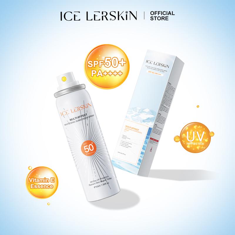 ICE LERSKIN Xịt Chống Nắng,  1 chai-50ML,SPF50+/PA++++