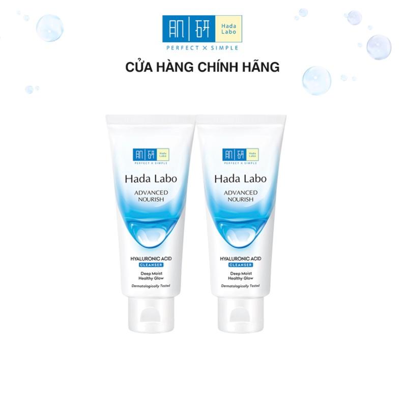 Combo 2 Sữa rữa mặt ẩm mịn Hada Labo Advanced Nourish Cleanser 80g