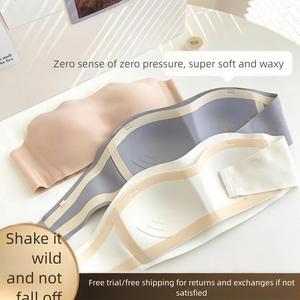 Áo Ngực Không Dây Dành Cho Nữ, Chống Trượt Và Chống Mồ Hôi, Áo Ống Halimunan, Áo Ngực Trơn Không Rơi Trong Khi Chạy Hoặc Nhảy