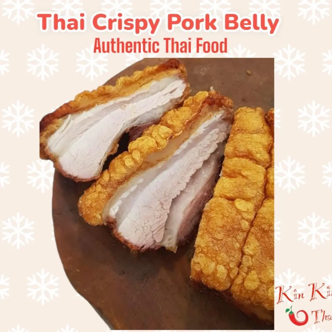 [700g to 900g] Thai Style Crispy Roasted Pork Belly